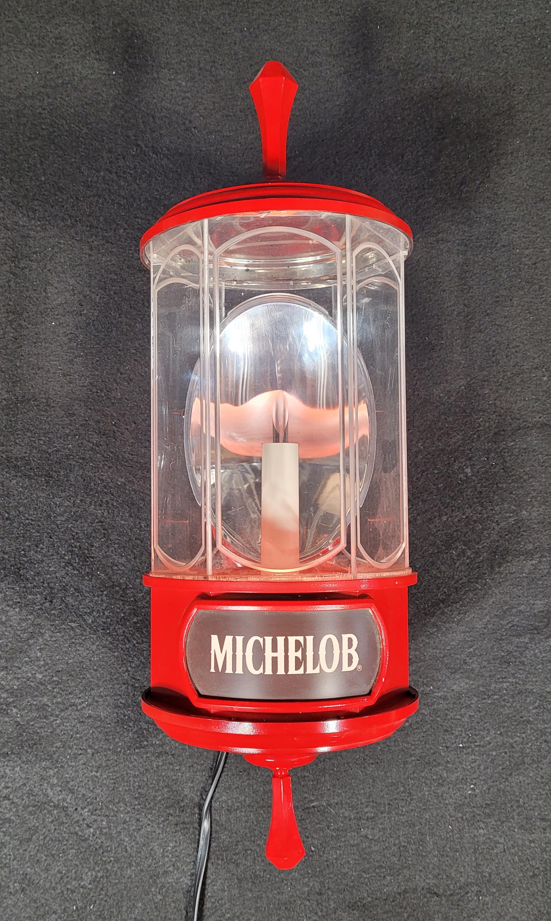Vintage Michelob Beer Wall Crystal Sconce Lantern Sconce Light Bar