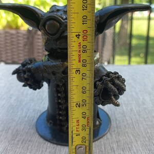 Star Wars Yoda Metal Figurine Recycled Metal Baby Yoda Baby Yoda Metal Sculpture image 8