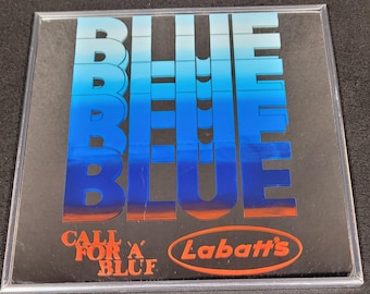 Vintage Labatts Blue Carnival Mirror 1980s