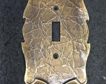 Vintage Brass Amerock Carriage House Single Light Switch Covers 1970s Decor Outlets Switch