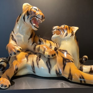 Ceramiche Ronzanイタリア製 タイガー大 置物