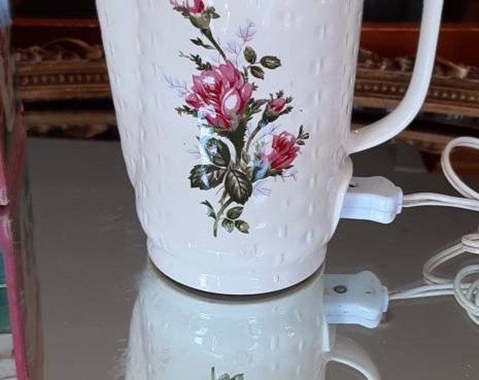 Vintage China Electric Teapot With Roses Etsy