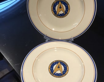 USS Enterprise Dinner Plates Pfaltzgraff. S3