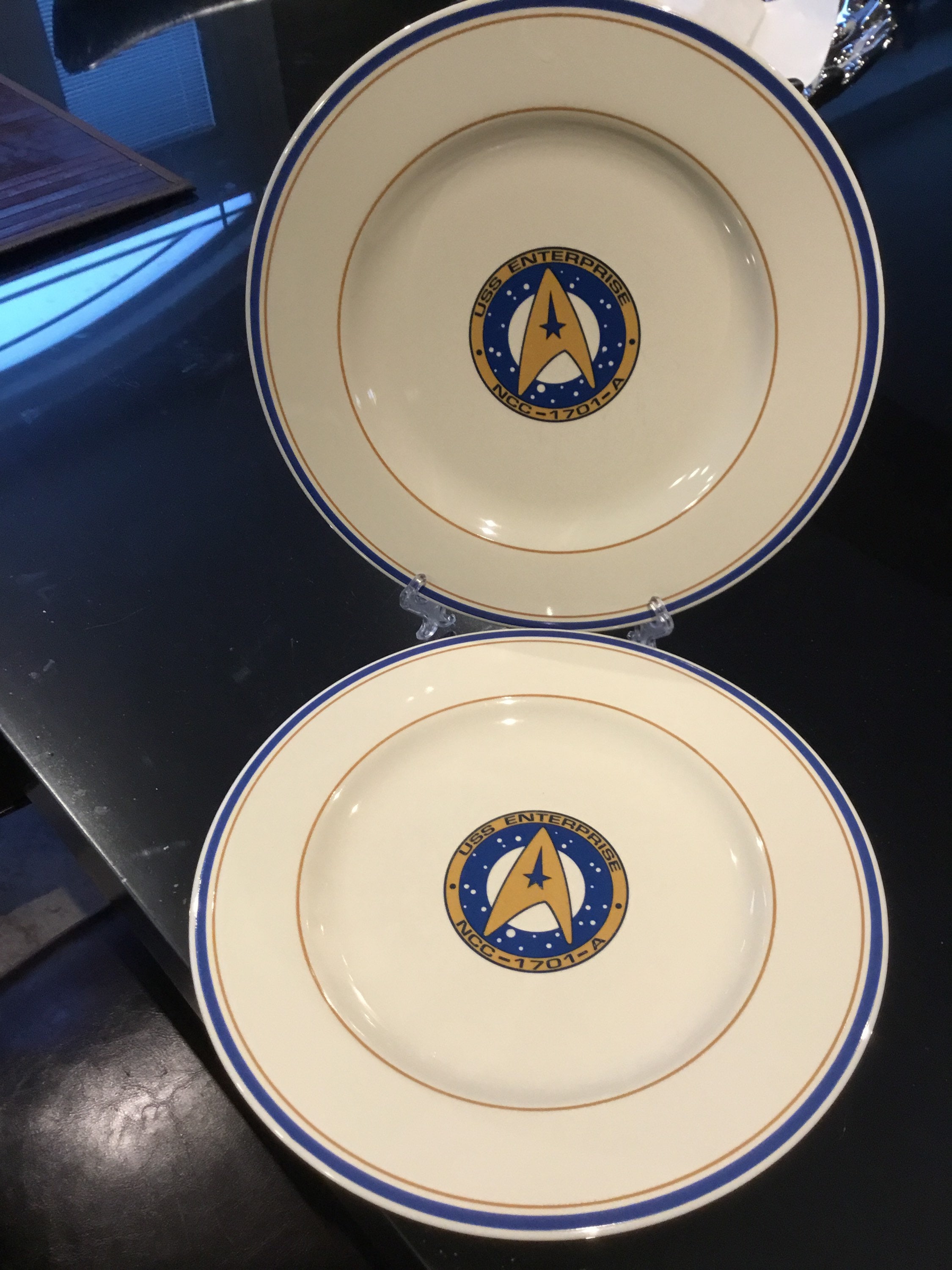 USS Enterprise Dinner Plates Pfaltzgraff. S3 - Etsy