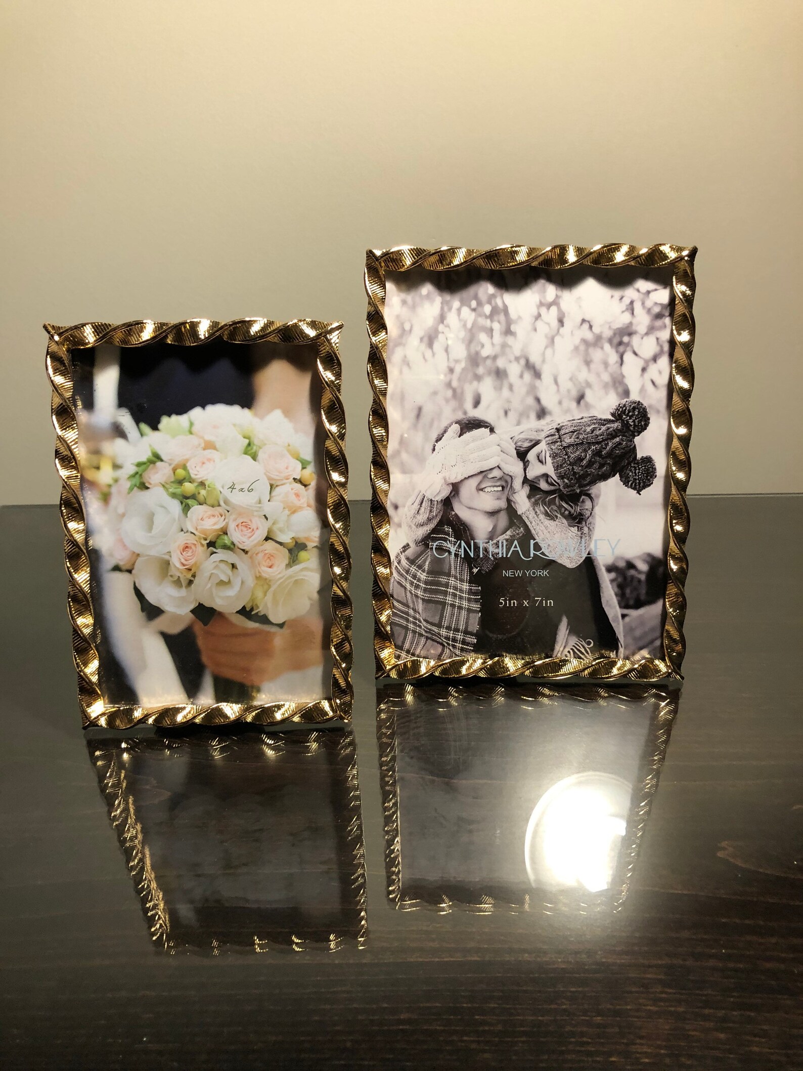 2 Cynthia Rowley Picture Frame Gold With A Twisted Design . Etsy