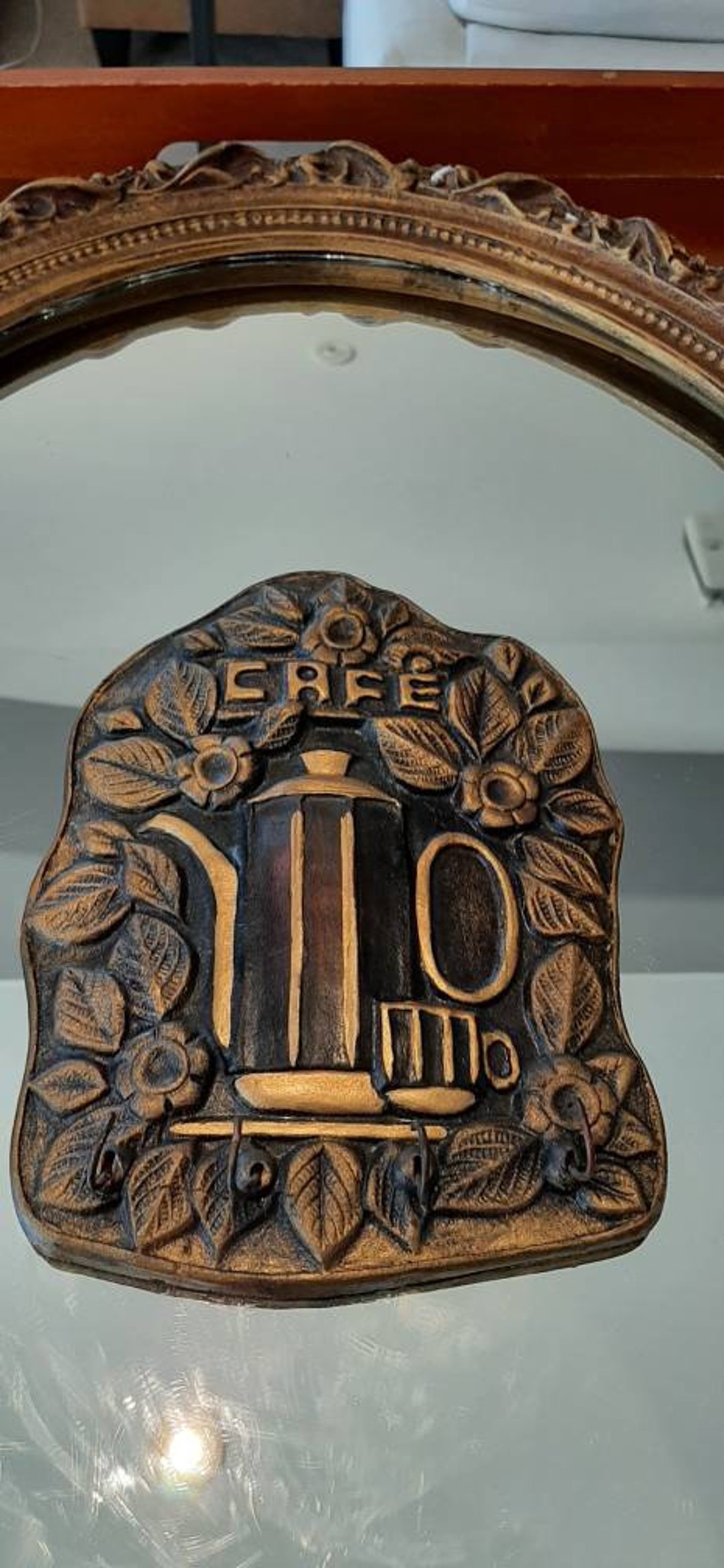 Vintage Bronze Key Holder Cafe Wall Decor Etsy