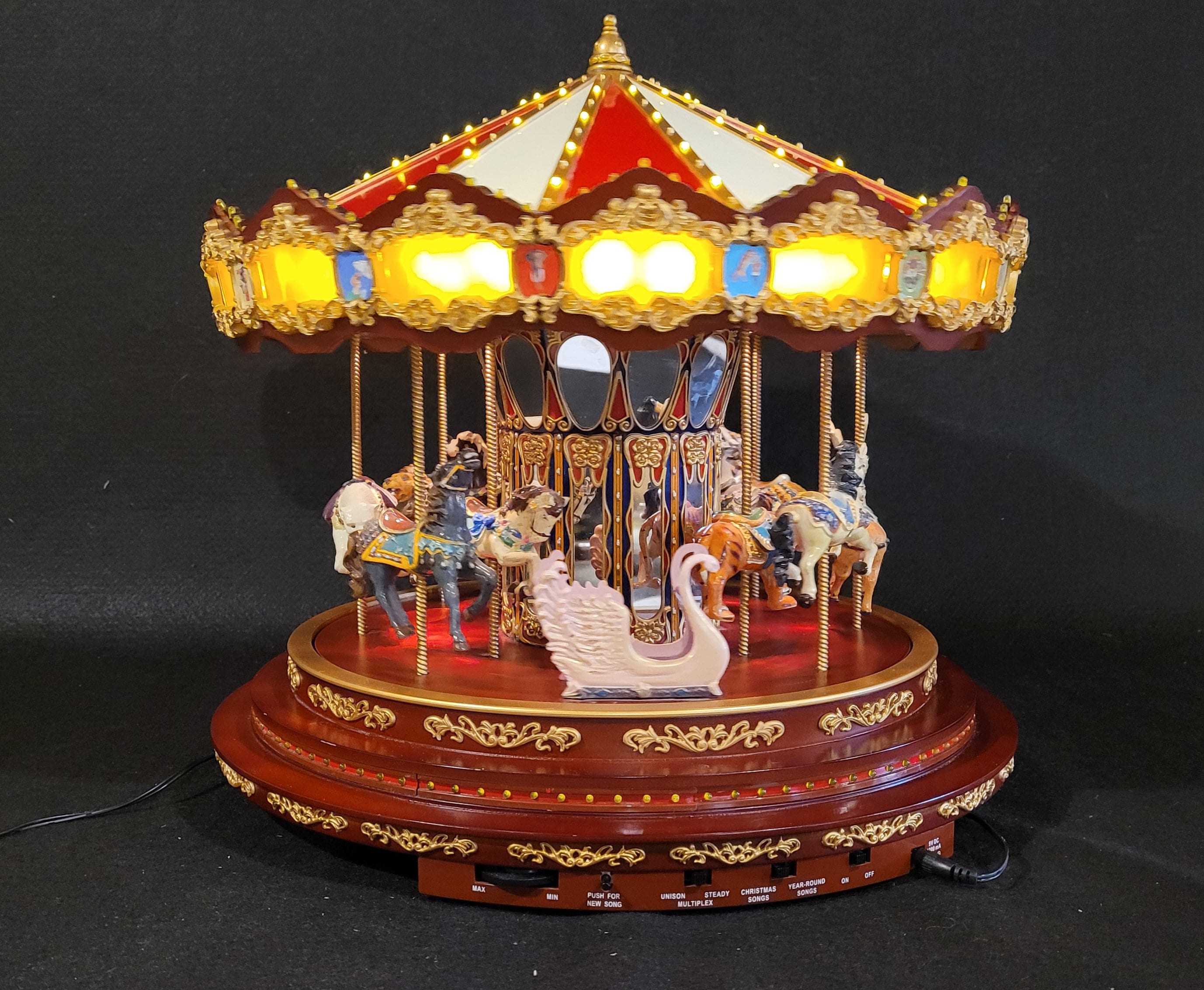 Mr Christmas Marquee Deluxe Carosel Musical Animated - Etsy Denmark