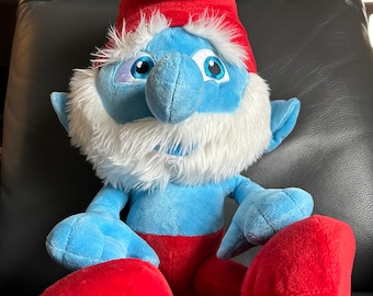 Vintage Smurfs  Peyo Collection Poppa Pappa Smurf Stuffed Smurf