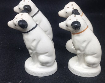 Vintage  "Nipper" RCA Dog Salt and Pepper Shakers