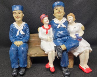 Vintage 1997 90s the Leonardo Collection Stan Laurel & Oliver