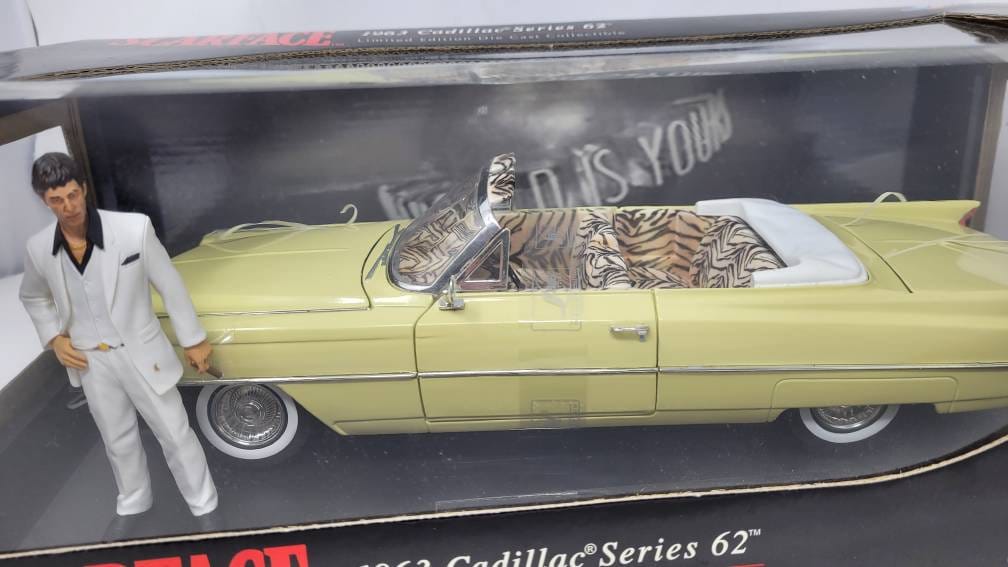 Scarface 1963 Cadillac Series 62 JADA 1: 18 Limited Movie Edition