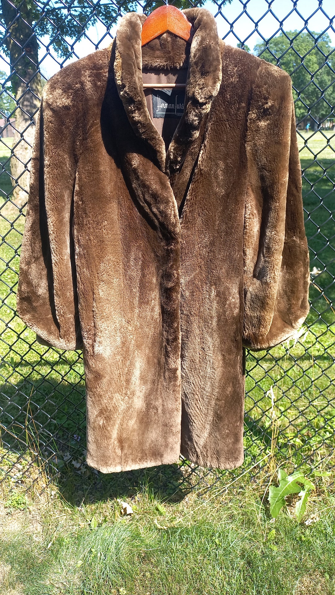 【VICTIM】RECYCLE BEAVER COAT / BLACK Sheared Beaver Fur Coat Chocolate Brown Beaver Fur Jacket