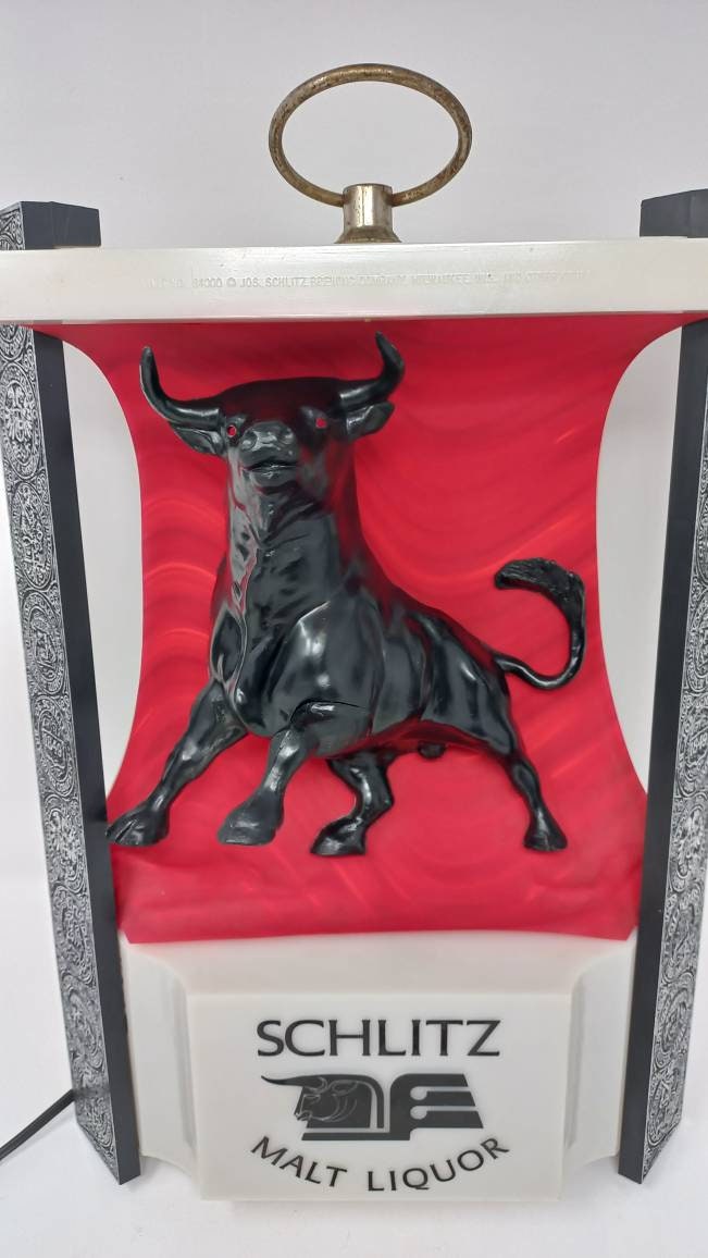 Schlitz Malt Liquor Bull Bar Sign - Etsy