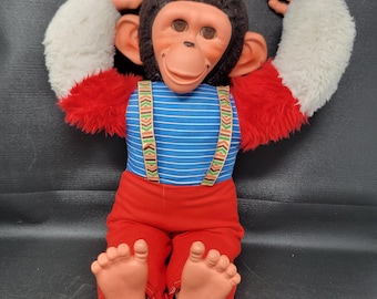 Vintage Jacko Monkey Toy, Plastic Face, 50s-60s, Mothercare UK - Etsy