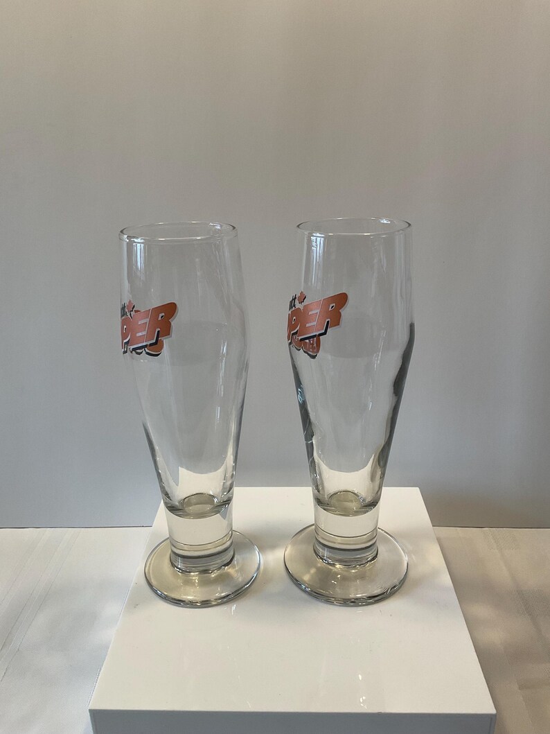 Labatt Copper Beer Glasses Canadian Vintage Set of 2 Rare Beer Glass ...