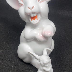 Rosenthal Germany Laughing Hare Rabbit Bunny 1 Baby RARE SET. S4