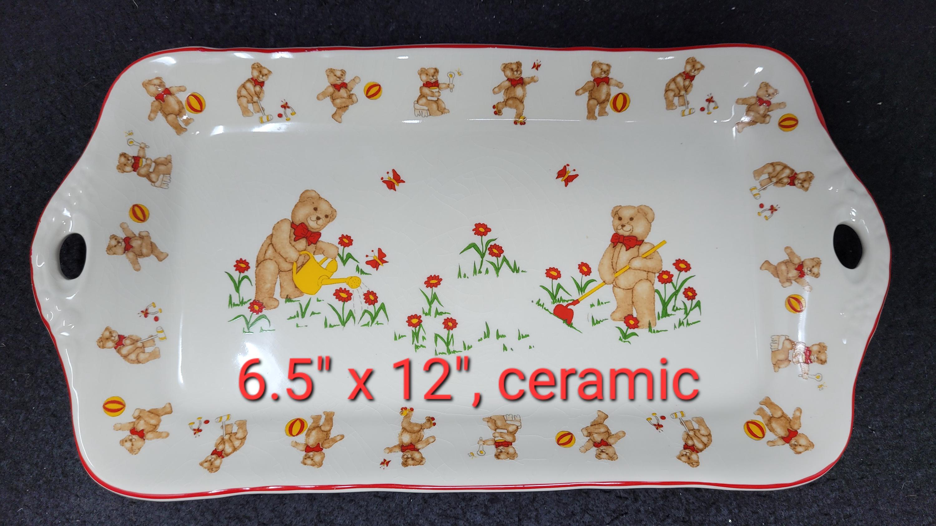 Vintage Teddy Bear Collection Serving Plate by Mason's Ironstone