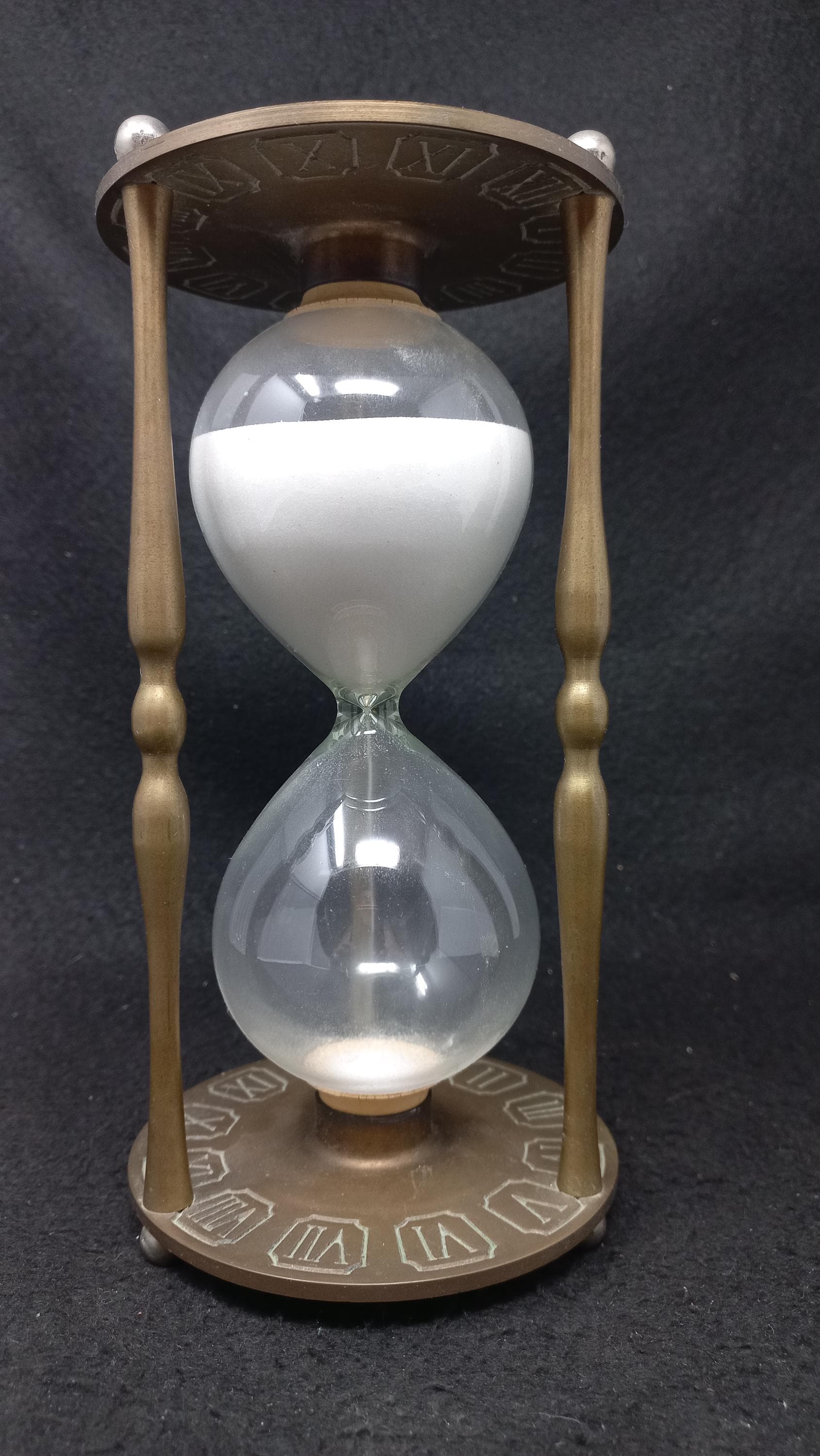 Vintage Brass Hour Glass With Roman Numerals and Zodiac Sign - Etsy