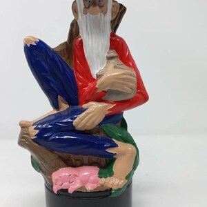 Albertas Molds Handpainted Old Hillbilly Moonshine Decanter