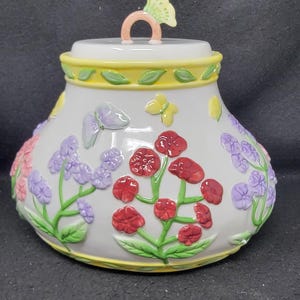Retro/Vintage Libbey Hippo Glass Cookie Jar