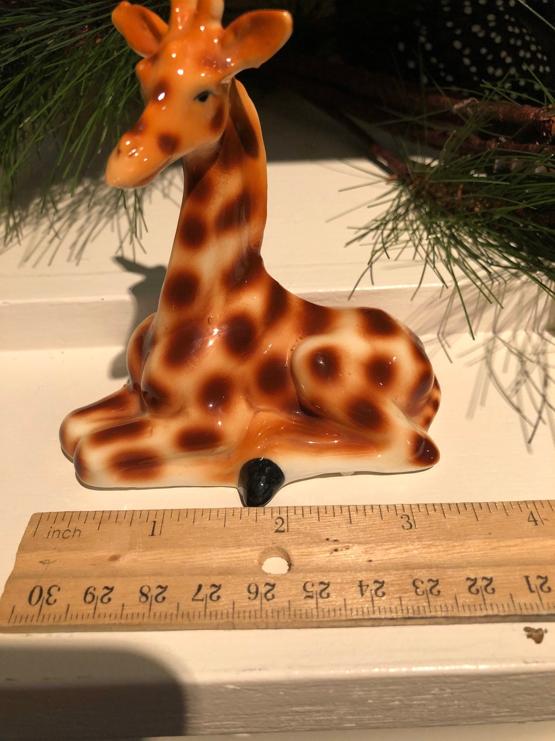 2 Vintage Ceramic Small Giraffe Figurines Made in Japan by Etsy