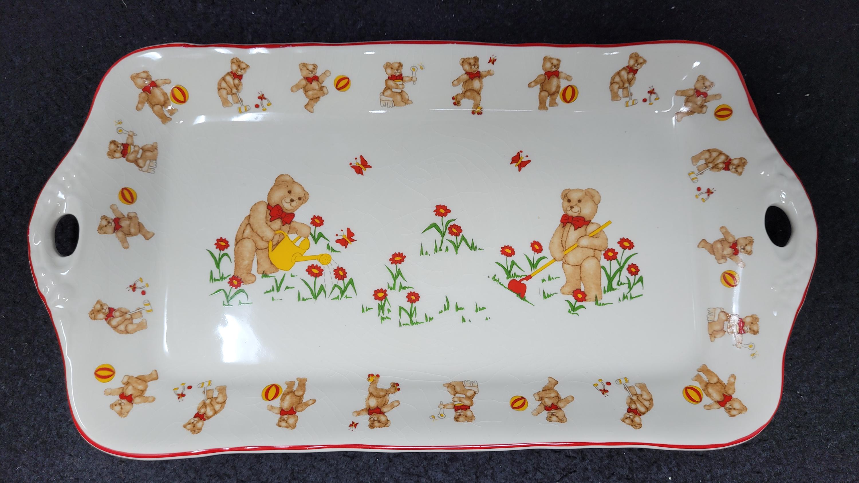 Vintage Teddy Bear Collection Serving Plate by Mason's Ironstone