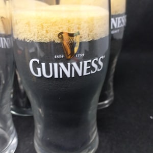 Vintage Guinness Beer Collector Glass with Faux Foam Price is for 1