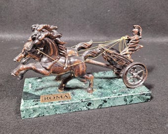 Char Romain Miniature Vintage – John Hill & Co Johillco – Longueur 14,5 Cm