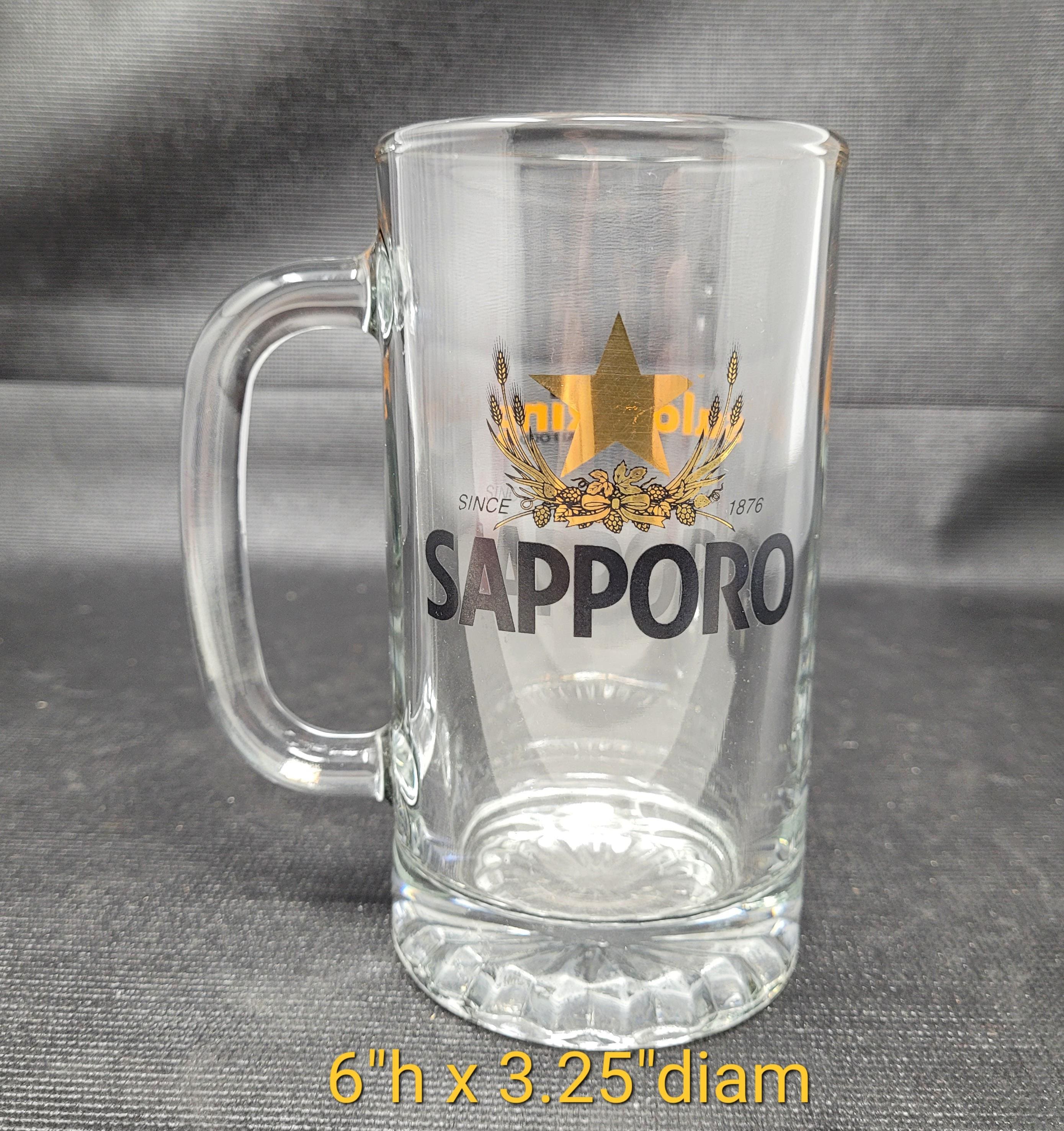Sapporo Glass Beer Stein/mug. S3 - Etsy