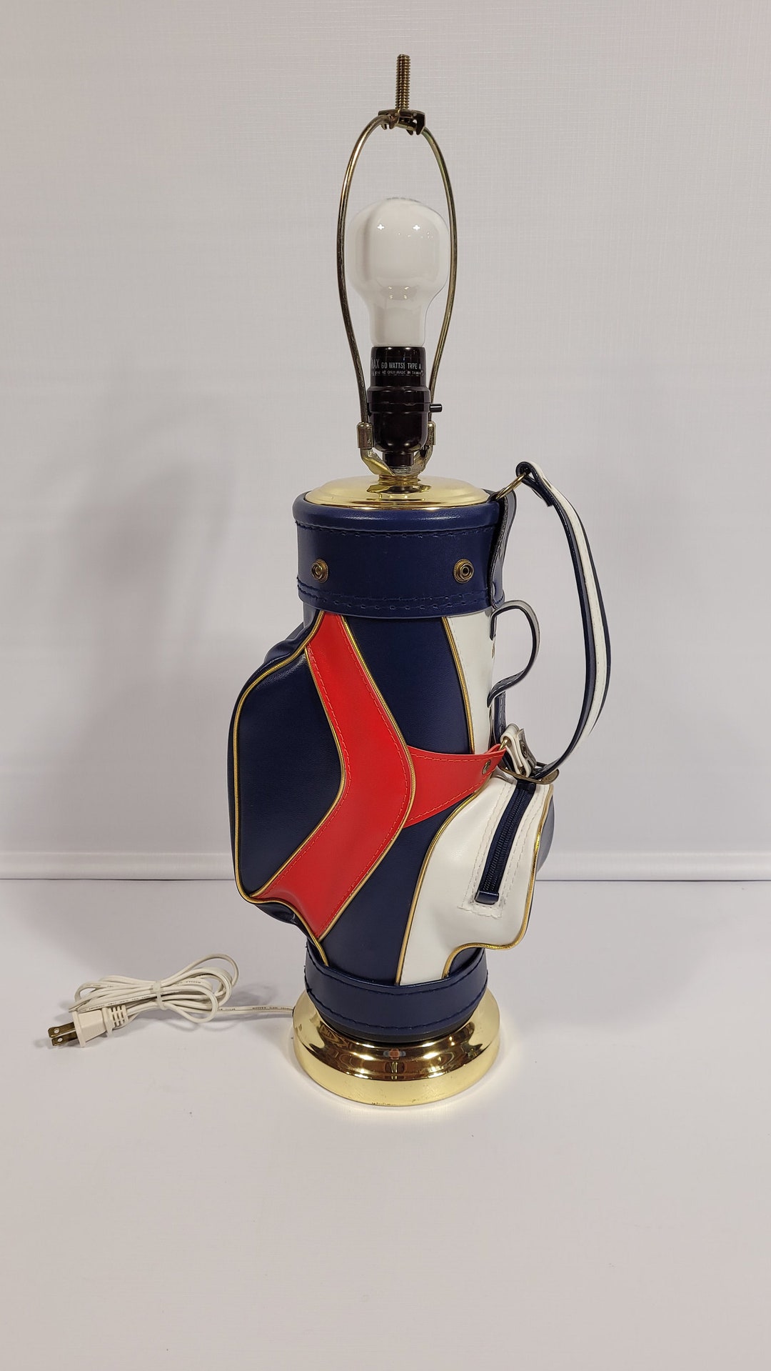 Vintage Golf Bag Lamp Etsy