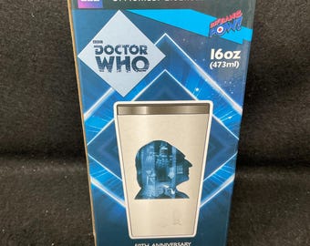 New in Box Dr Who 50th Anniversary Travel Mug