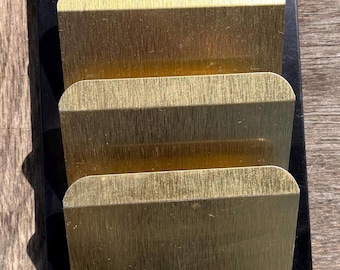 Vintage wall mounted Letter Holder / Bill Holder / Key Chain holder / brass / Vintage letter holder / Tin Letter Holder