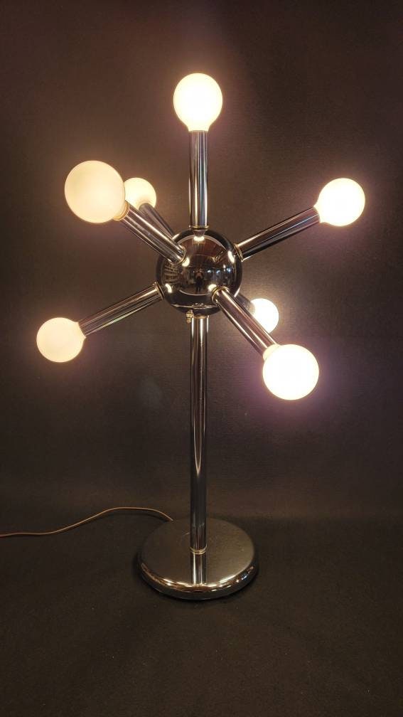 Mid century Sputnik Chrome Lamp 35 Etsy Australia