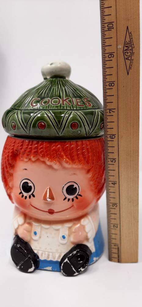 ラガディアン&アンディ　クッキージャー　アンティーク雑貨　カントリー雑貨　レア ラガディアン&アンディ クッキージャー アンティーク雑貨 カントリー