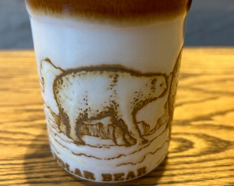 Taza de café vintage Biltons de gres repujado, Inglaterra. F1