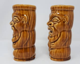 Vintage Orchids of Hawaii Tiki Mugs Set of 2. S6