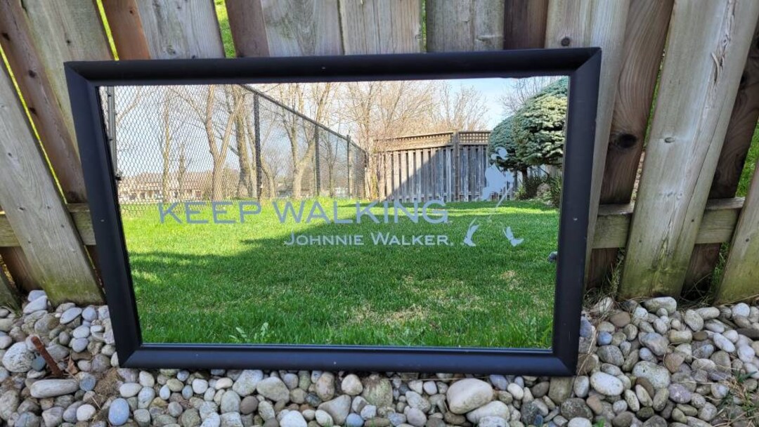 Vintage Keep Walking Johnnie Walker Mirror Etsy