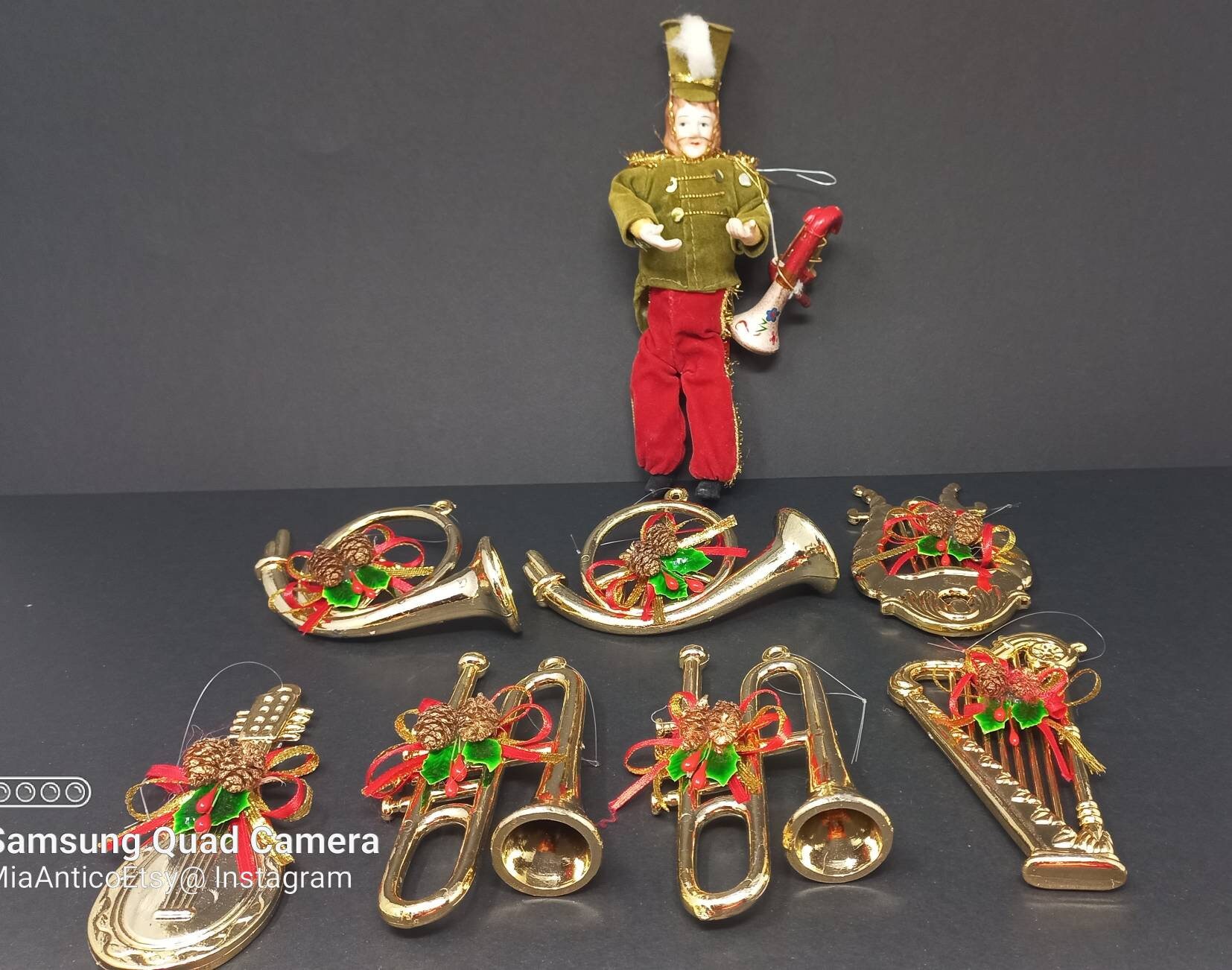 Vintage Musical Instrument Christmas Ornaments - Etsy