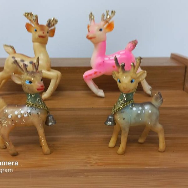 Plastic Reindeer Etsy
