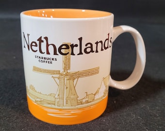 Vintage Starbucks Collector Series Global Icon Netherlands Holland Coffee Mug RARE. S1