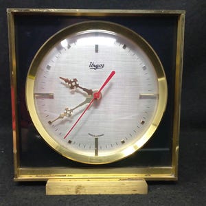 Vintage Brass Urgos Clock Made in Germany