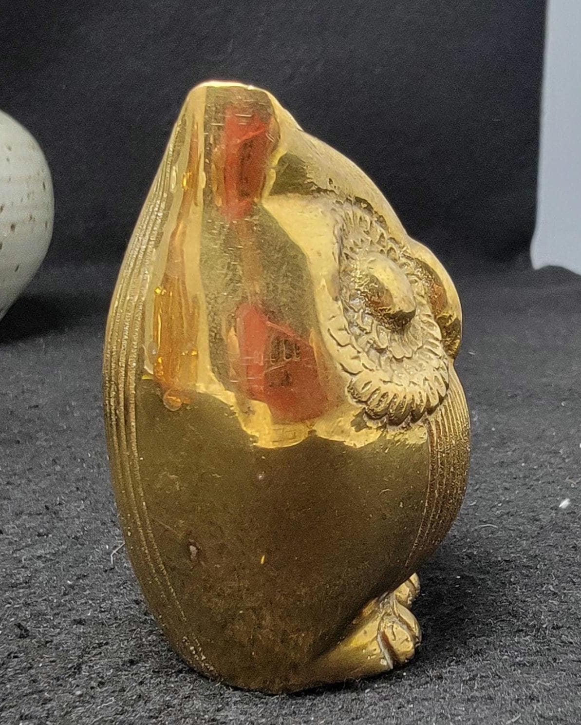 ヴィンテージ真鍮フクロウ ヴィンテージ真鍮フクロウの置物 ペーパー