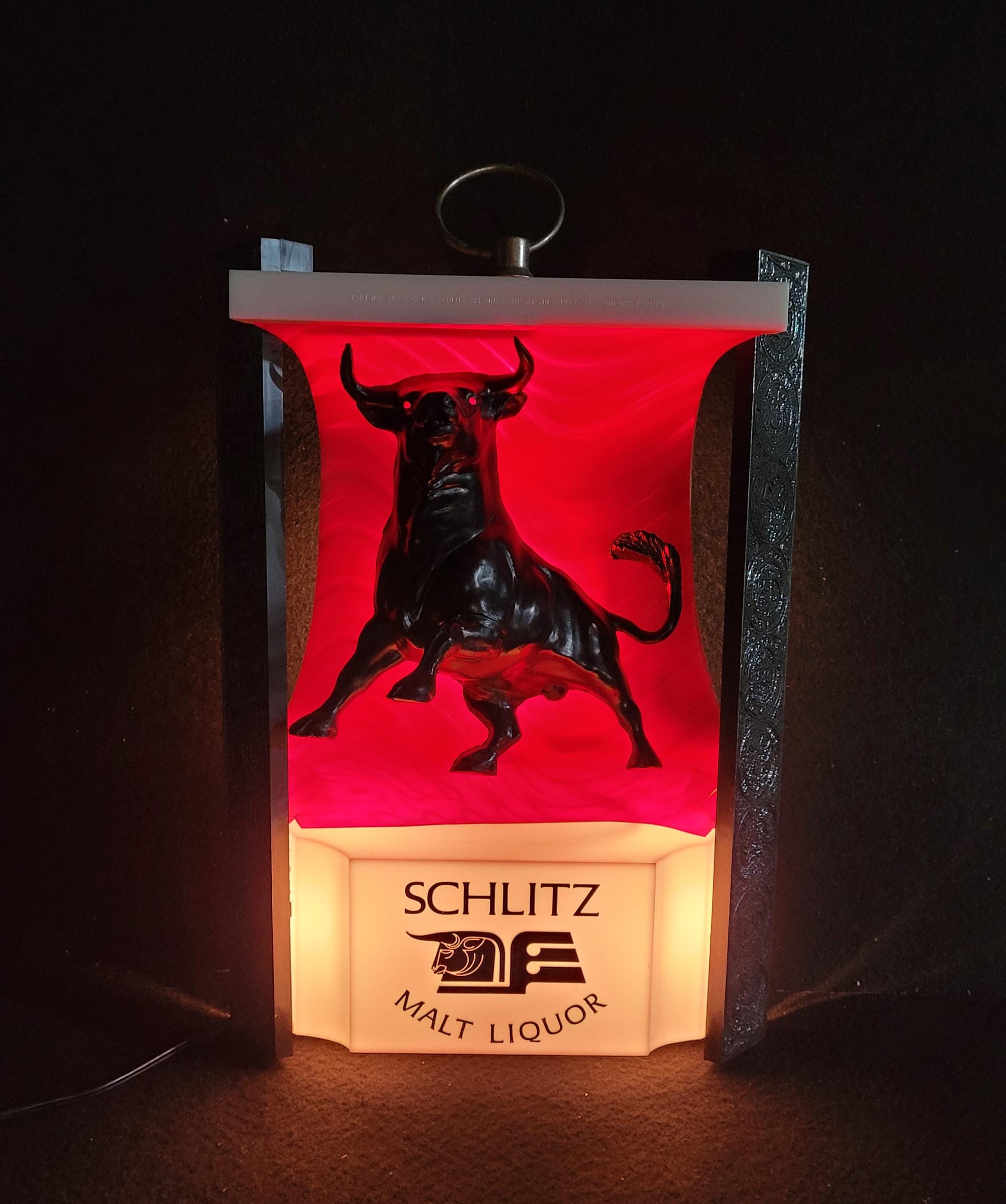 Schlitz Malt Liquor Bull Bar Sign. S1 - Etsy
