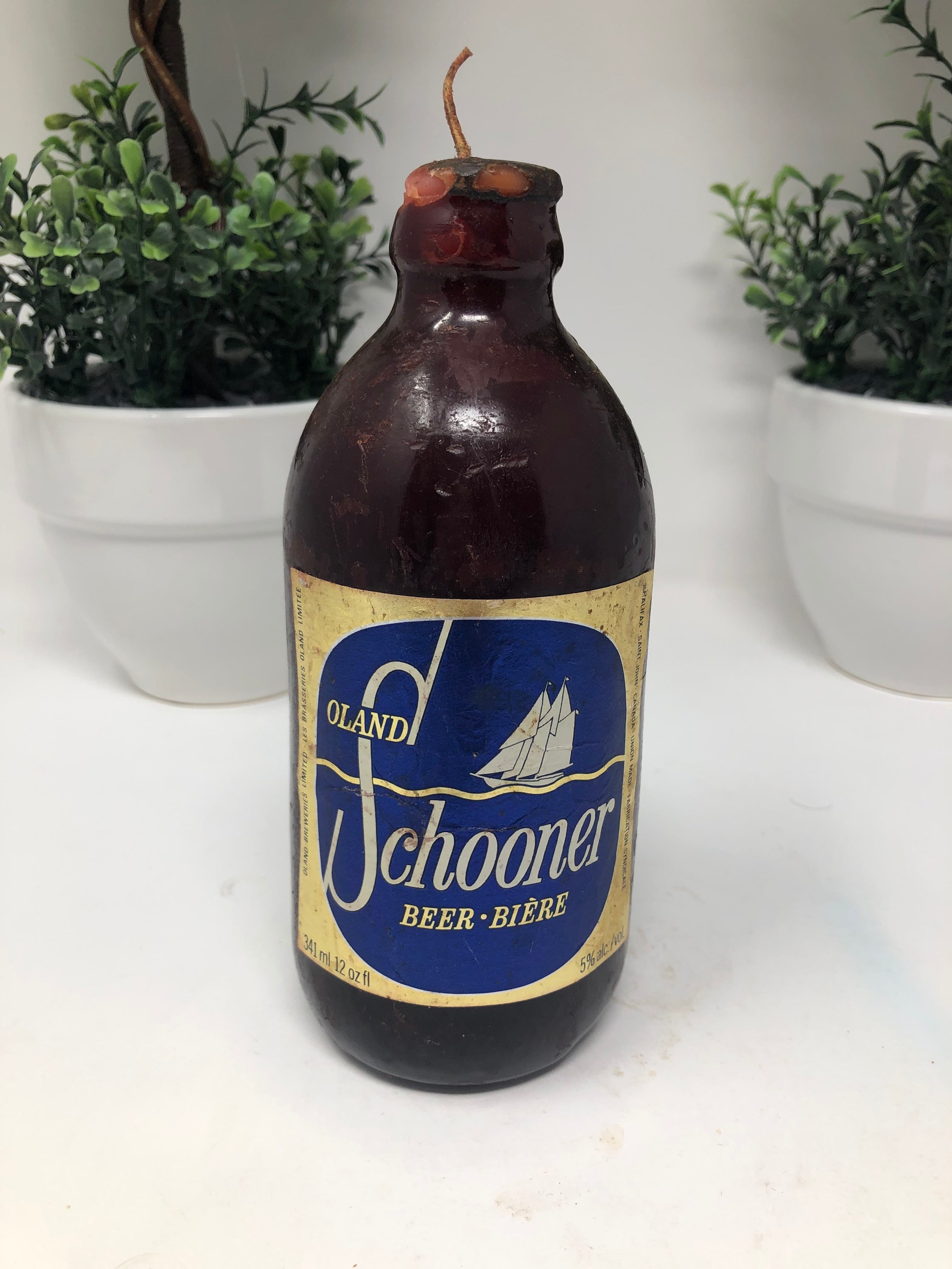 Vintage 1960s Canadian Stubby Beer Bottle Wax Candles Sold Etsy UK