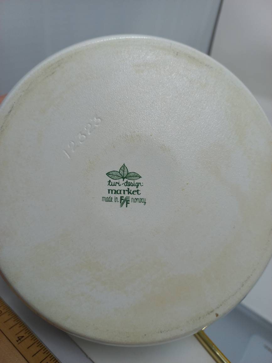Vintage Norway Figgjo Market Casserole Serving Bowl - Etsy