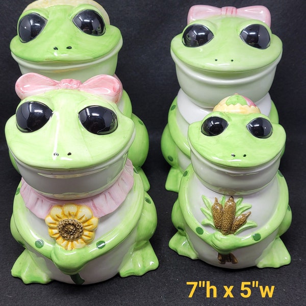 Frog Cookie Jar Etsy