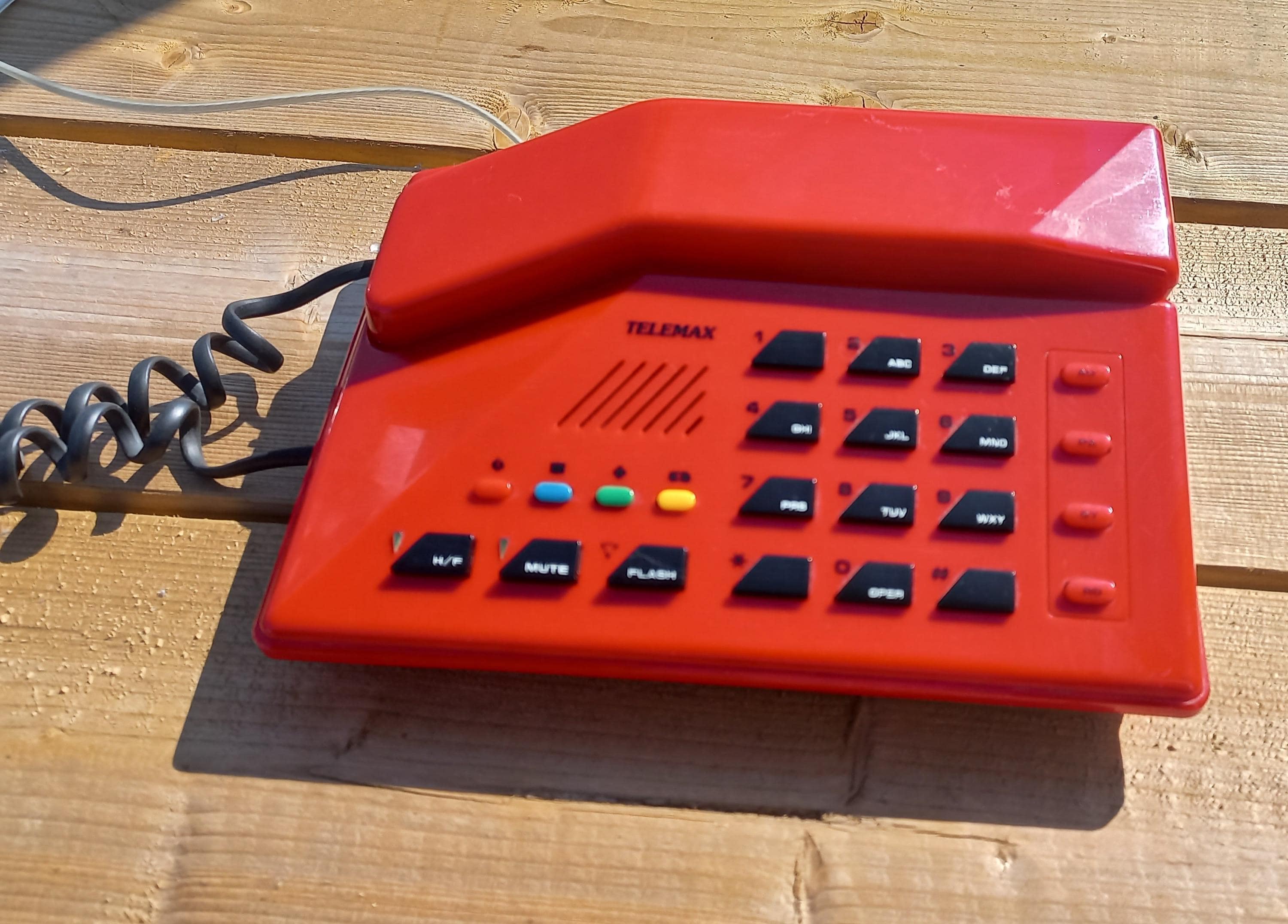 Retro 80s Red Telemax Touchtone Telephone Phone Land-line - Etsy