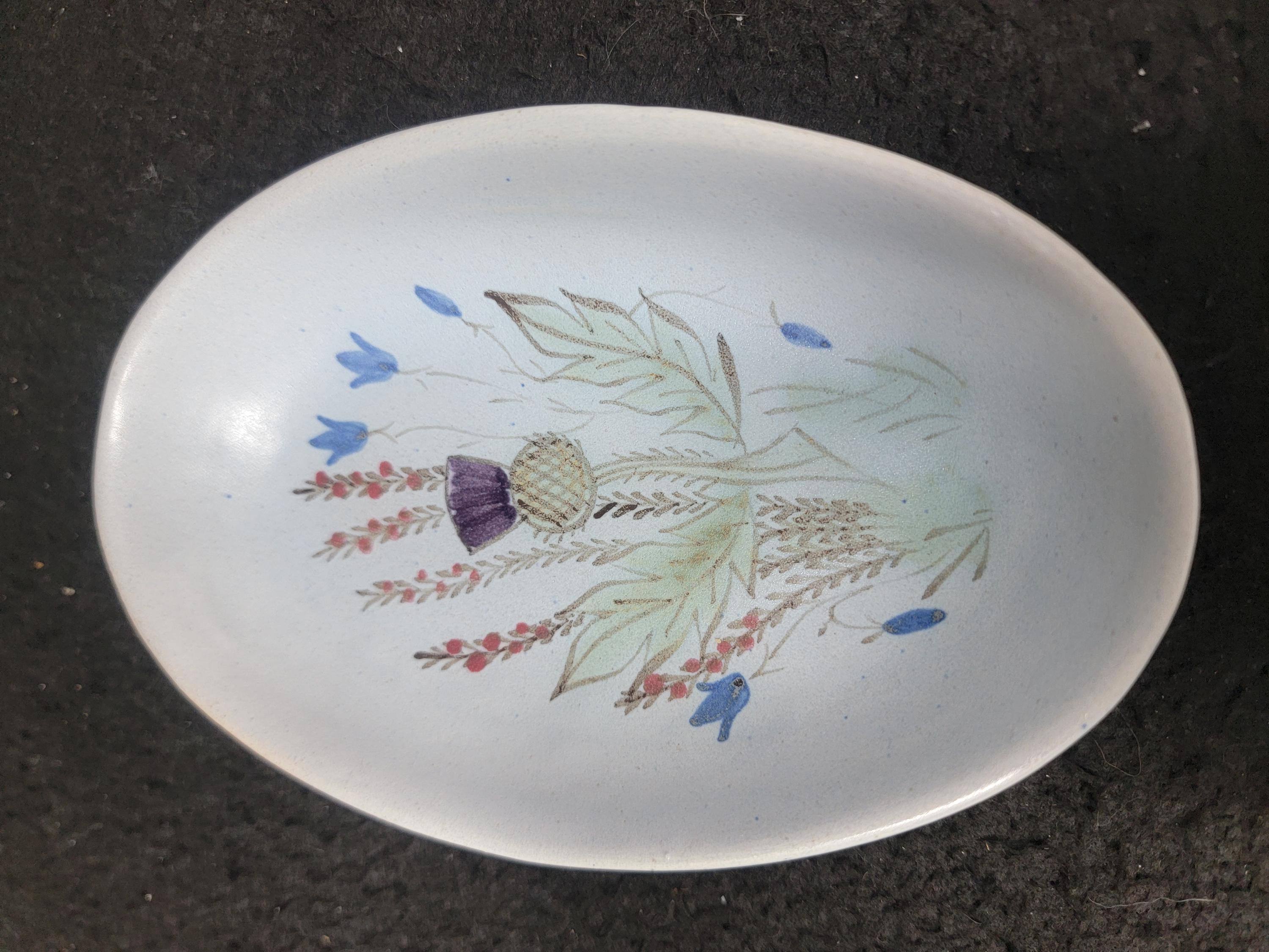 Buchan Thistleware Butter Tray  Made in Scotland