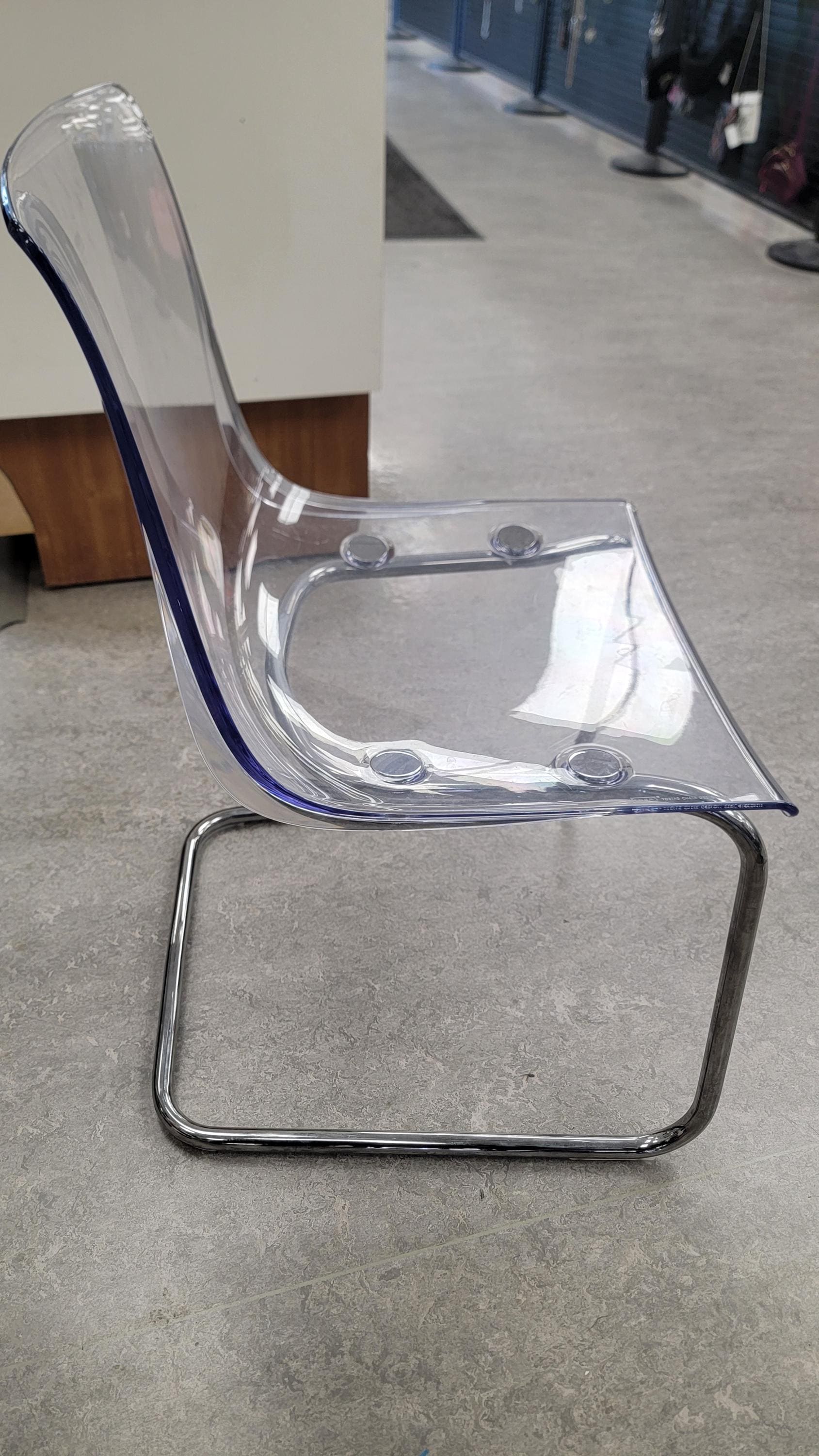 Ikea Tobias Perspex Chair Clear Plastic Dining Accent Chair