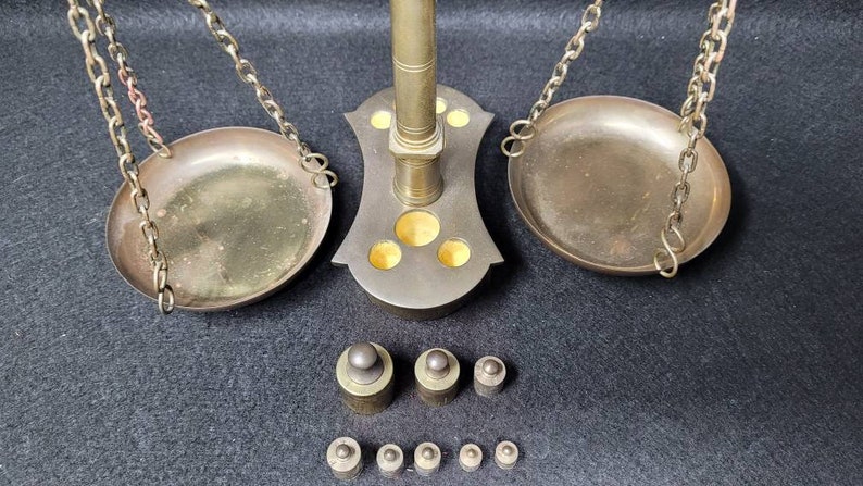 Vintage Brass Equal Arm Scales - Etsy
